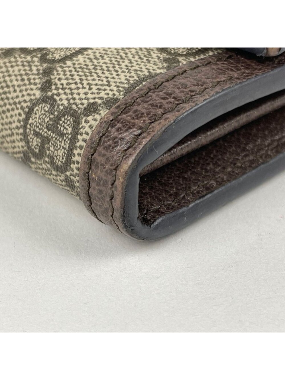 Gucci Wallet GG Pattern Sherry Line Web Beige Green - Picture 3 of 10